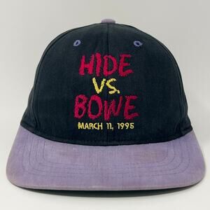 Vintage 90s Riddick Bowe vs Herbie Hide Hat Baseball Cap 1995 Las Vegas Snapback